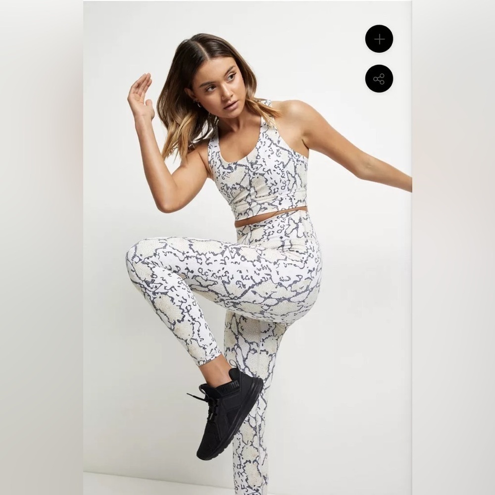 All Fenix White Python Sports Bra Size Small